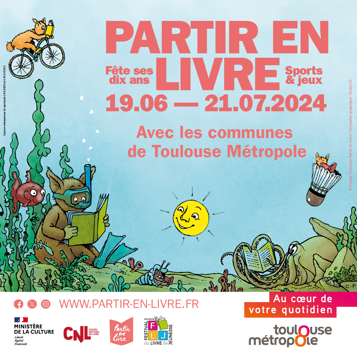 📖 De nombreux événements gratuits sont organisés à Toulouse et dans d'autres communes de la Métropole à l'occasion de l'événement national <a href="/partirenlivre/">Partir en Livre</a> , qui se tient cette année du 19 juin au 21 juillet sur le thème "Sports et Jeux"
🔗 bit.ly/3KLKC7m