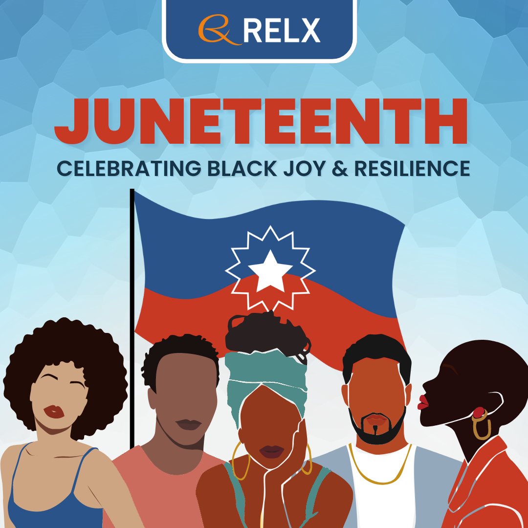 On #Juneteenth, we honor the day slavery officially ended in the U.S. on June 19, 1865. Across <a href="/RELXHQ/">RELX</a>, we stand in solidarity with our Black &amp; African American colleagues as we strive for a more inclusive society. Let's continue the fight for freedom and justice for all!