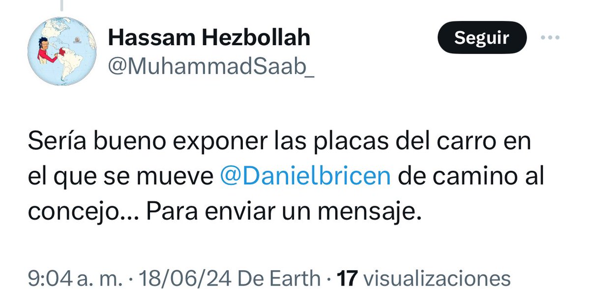 ¿Cuál es el mensaje que me quieren enviar? ¿Me quieren intimidar?

En todo caso exponer las placas del vehículo en el que me muevo es muy difícil, pues todos los días cambio de carro en Uber y de articulado en Transmilenio.
