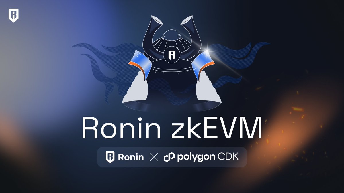 One of the pioneers of web3 gaming and the blockchain network behind mighty <a href="/AxieInfinity/">Axie Infinity</a>, Ronin (<a href="/Ronin_Network/">Ronin</a>) are going to contribute to and use the open source Polygon CDK for launching Ronin zkEVM

Eth community has always loved Axie and Ronin ecosystem as one of their own,