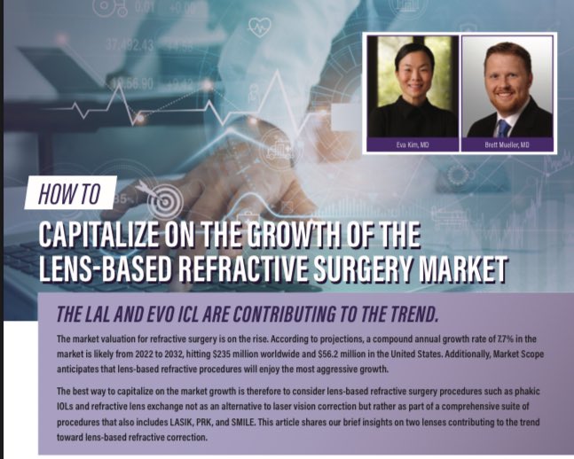 Our new issue of OphthalmologyBusinessMinute.com is coming out soon. Thank you to these 2 all star authors. Dr. Kim &amp; Dr. Mueller. 

Ophthalmology Business Minute magazine is for the entire ophthalmic team. More business topics: AAOE &amp; ASOA. <a href="/aao_ophth/">AAO</a> <a href="/ASOAtweets/">ASOA</a> <a href="/RxSight/">RxSight</a> <a href="/STAARSurgical/">STAAR Surgical</a>