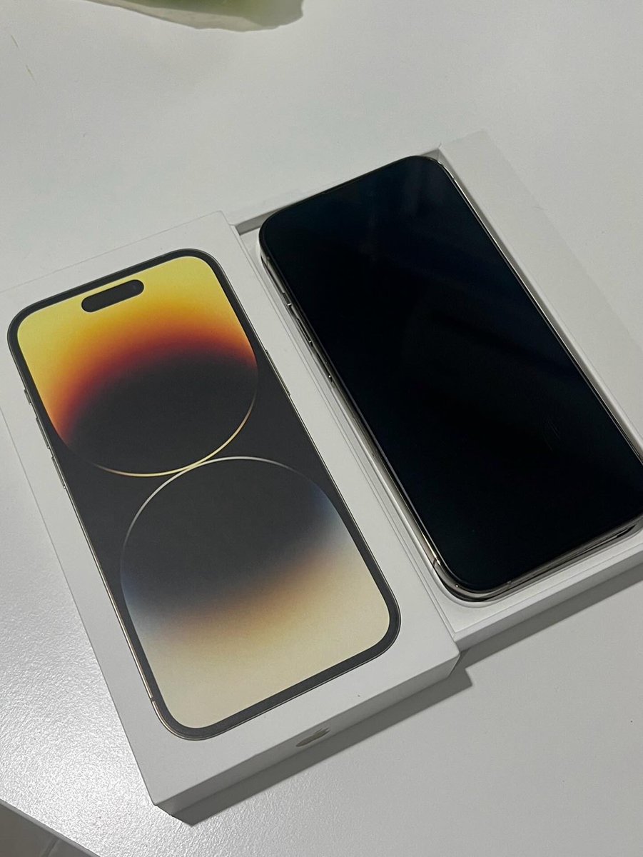 fhoon14's tweet photo. #ขายไอโฟน 

🌷 iPhone 14 Pro 128GB สี Gold 🌷 
 
เครื่องศูนย์ไทย โมเดล ZP
🍎 ประกันศูนย์ถึง 23/06/24
🍑 สุขภาพแบต 88%
🍑 ใช้งานได้ปกติครบทุกฟังก์ชั่น
🍎 ไม่ติด iCloud ไม่ล็อกซิม

💸 ราคา 27,900 บาท 💸 
แถมเคส ฟิล์ม พร้อมใช้ นัดรับกทม.ได้
ทักไลน์ phoon1440 #ไอโฟน #ขายไอโฟนมือสอง https://t.co/iyscmbdQnn