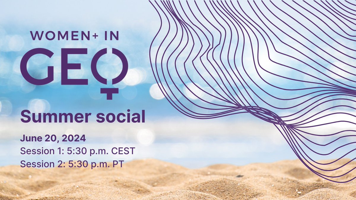 geospatialwomen's tweet photo. Just two days left! ✨️Don't miss the chance to connect and network with women+ in #geospatial at our summer social. 
Sign up now 👇

#1: 5:30 PM CEST: https://t.co/p2yeoVX4s3

#2: 5:30 PM PT: https://t.co/0WnCXGtAd8

#DiversityInTech #GenderEquality #GeospatialNews https://t.co/ED1MFEz3PJ