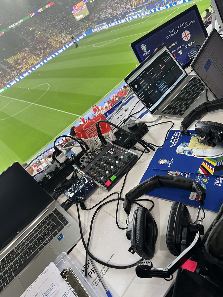 AlanMarch1981's tweet photo. #euro2024ย ย Match 4 #TURKฤฐYE v #GEORGIA
The lucky #NFFC scarf wonโt keep me dry in #Dortmund!!
My Commentary available on the UEFA Euro2024 app, press โmoreโ then scroll down and choose Audio descriptive commentary (English) Live from 16:30 ๐๐ผ๐๐ป #AudioDescripton https://t.co/0DOrqf9Tze