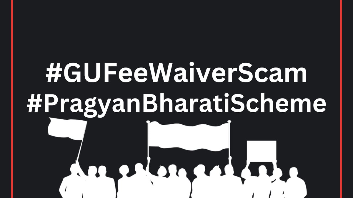 Sd05184929's tweet photo. Where are our fee waiver benefits?
#GUFeeWaiverScam #PragyanBharatiScheme https://t.co/VfjRj06Fw0