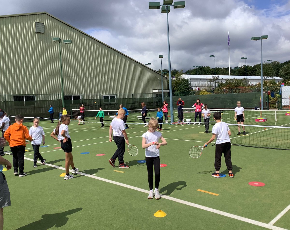 westheathprim's tweet photo. Year 5 had a great day at the Birmingham Classics Tennis event watching some of the best female tennis players. They even had a chance to take part in a Tennis workshop and bumped into Perry! #WHPSPE #LTA #BirminghamClassic https://t.co/VDHBt3Lwau