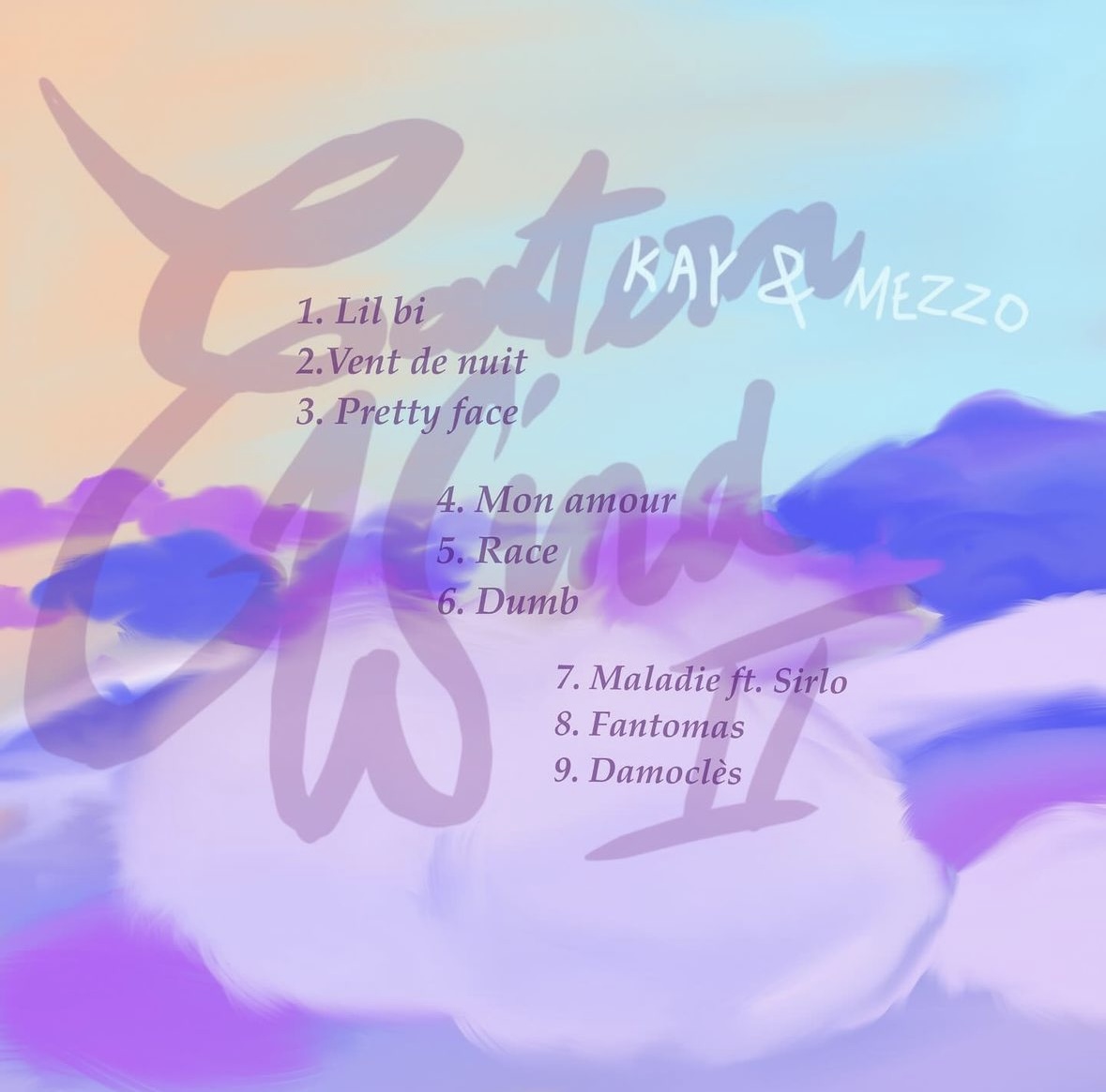 🚨Kay The Prodigy &amp; Mezzo Millo annoncent la réédition de leur EP !!

"EASTERN WIND 2 : BLOOM EDITION"

Avec :
▫️SIRLO

📆 CE VENDREDI 

Cover :                                     Tracklist :