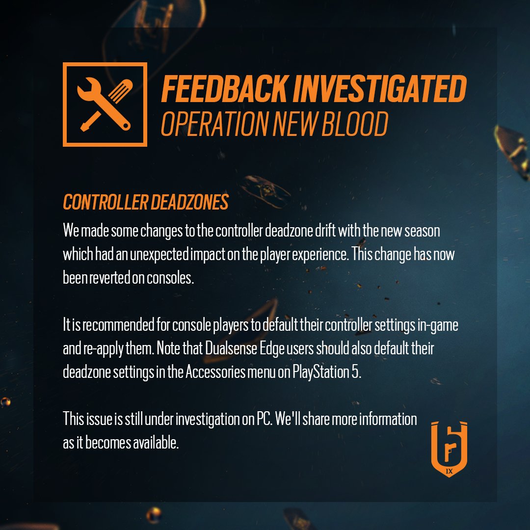 🛠 An update on controller deadzones.