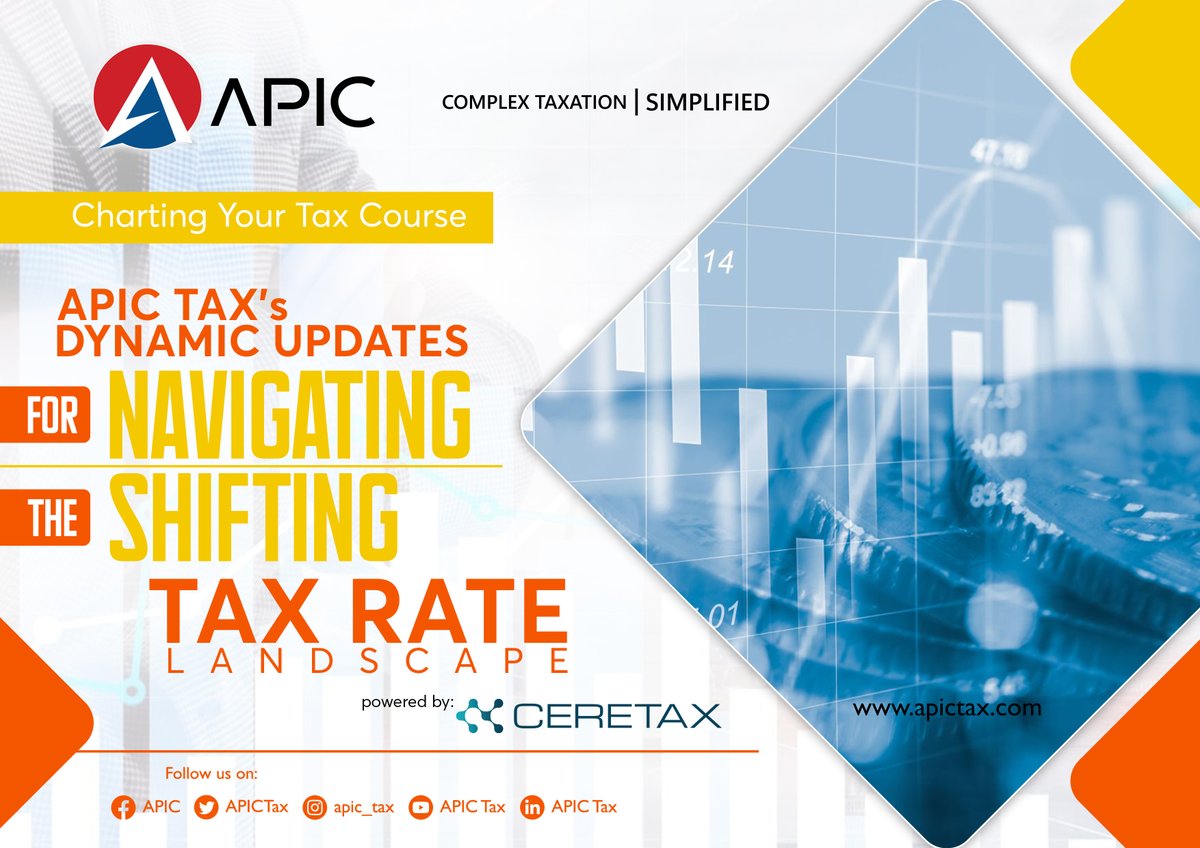apic_tax's tweet image. 🕒Charting Your Tax Course📊
 
APIC Tax offers dynamic updates designed to help you navigate the shifting tax rate landscape with ease and confidence. Discover how APIC Tax can be your compass in charting a successful tax course.
 
#DynamicUpdates
#TaxRateChanges
#TaxStrategy