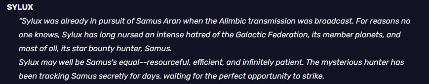 AqgPandemic's tweet photo. Sylux is so patient he's waited 3 games and 8 years of development to return https://t.co/2uGruXPWls
