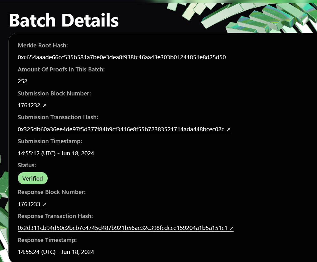 Submitted.
<a href="/alignedlayer/">Aligned</a> tx hash: explorer.alignedlayer.com/batches/0xc654…