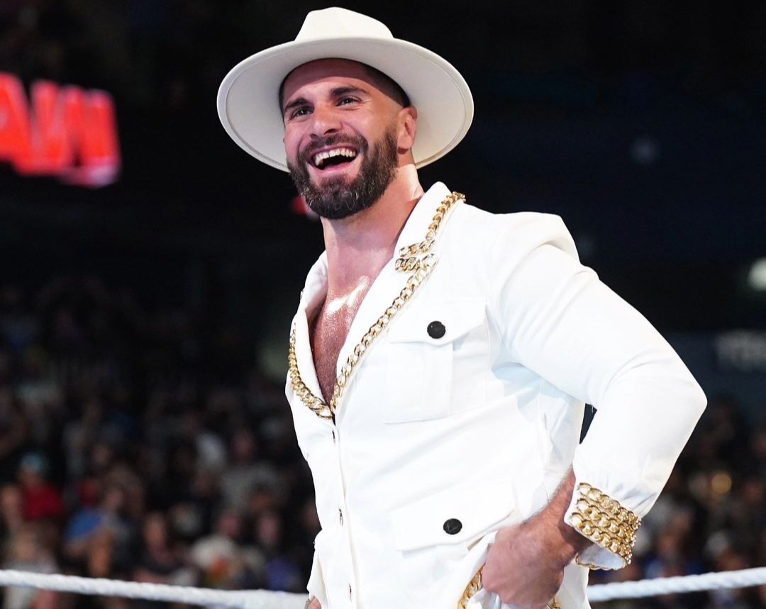 ProWFinesse's tweet photo. Seth Rollins wrestled twice over both nights at WrestleMania XL with a torn meniscus.

He had surgery &amp; made a surprise return after 2 months that nobody saw coming.

His love for the game is unmatched. https://t.co/Ux9dfvjdSZ