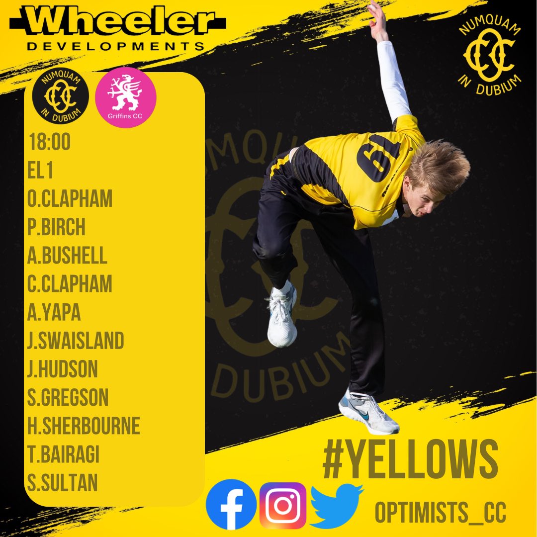 Optimists CC tweet media