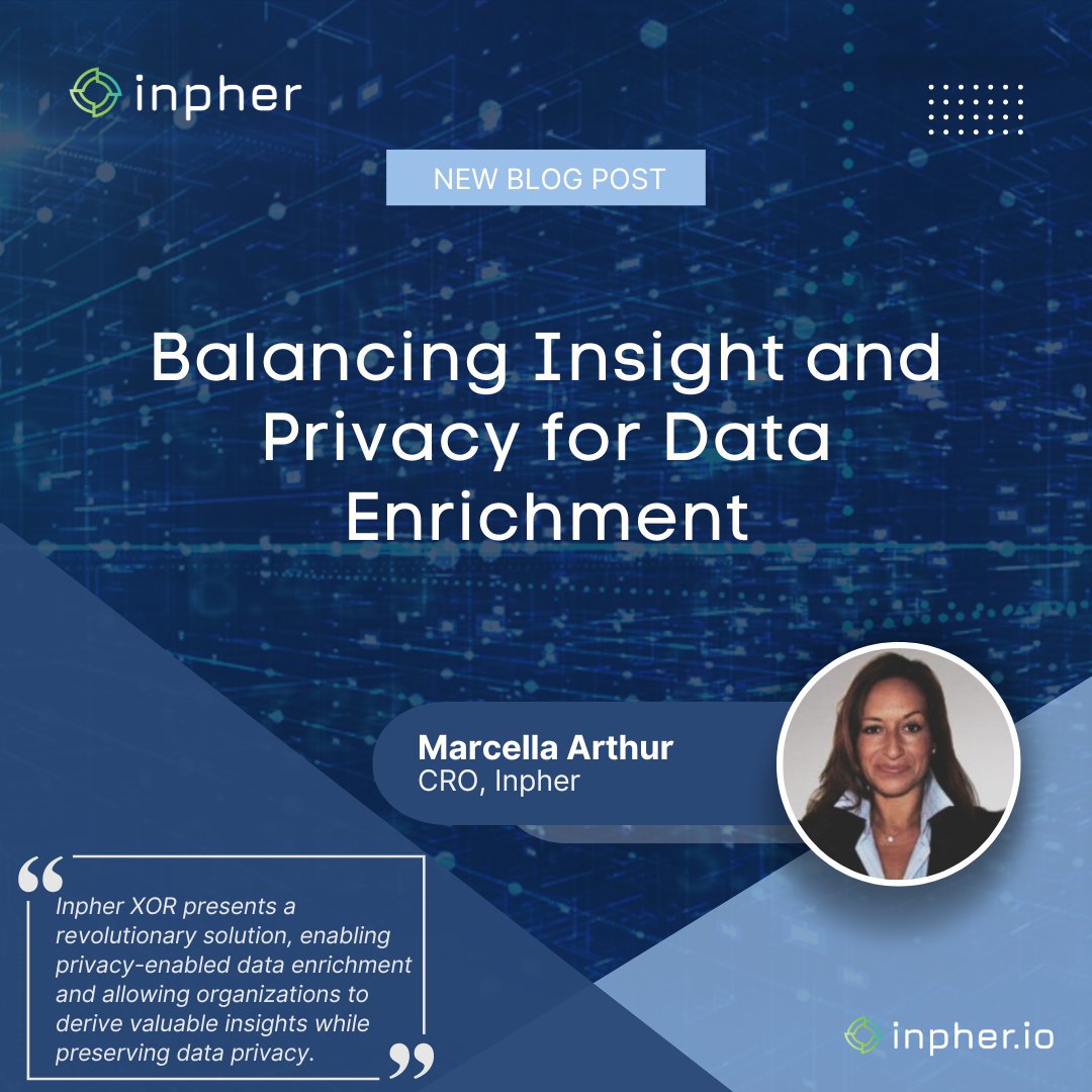 inpher (@inpher_io) on Twitter photo In our latest blog article, see how a leading healthcare corporation enhanced customer insights using Inpher XOR for privacy-enabled data enrichment.
hubs.li/Q02Cf4Gl0 In our latest blog article, see how a leading healthcare corporation enhanced customer insights using Inpher XOR for privacy-enabled data enrichment.
hubs.li/Q02Cf4Gl0