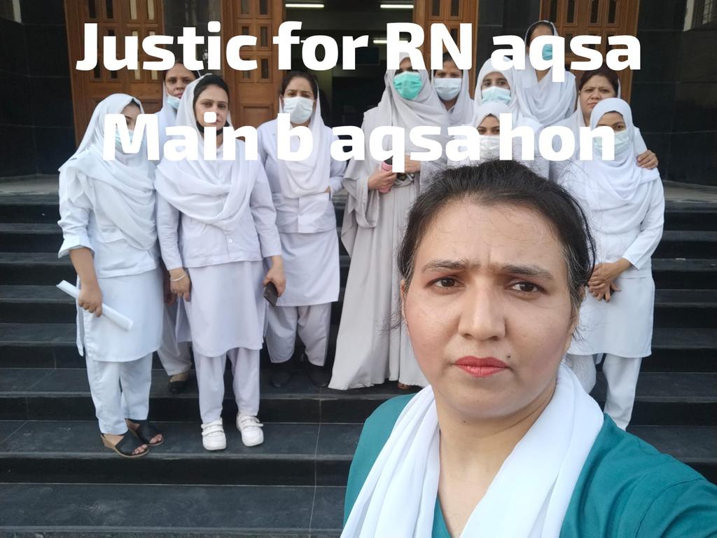 tabii143's tweet photo. 3. "Aqsa's only crime is serving patients with compassion! Punjab Govt must drop false charges &amp; free her now! #ReleaseRNAqsa #JusticeForAqsa @MaryamNwazir @ImranRiazKhan" https://t.co/UEIaS1mUOl