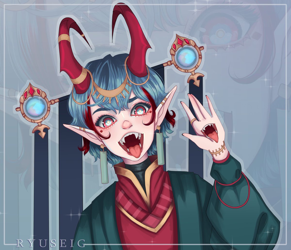 Ryuseig_art's tweet photo. character design that I made a couple of months ago and that I really love 💚
this baby now belongs to Laurie leatherwood 🌱 https://t.co/2BS6ZQVgYf
