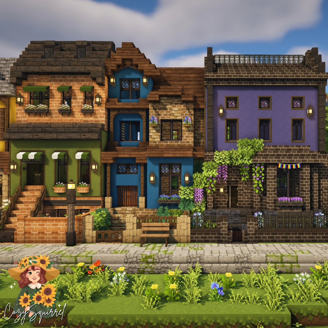 cozysquirrelyt's tweet photo. 🌈HAPPY PRIDE MONTH!! Love wins!!🏳️‍🌈

You can download this world on my Ko-Fi - link in bio!

#minecraft #pridemonth #minecraftpride #minecraftideas #townhomes #minecrafttownhouse #lgbt #mizunos16 https://t.co/gtQnmemt3b