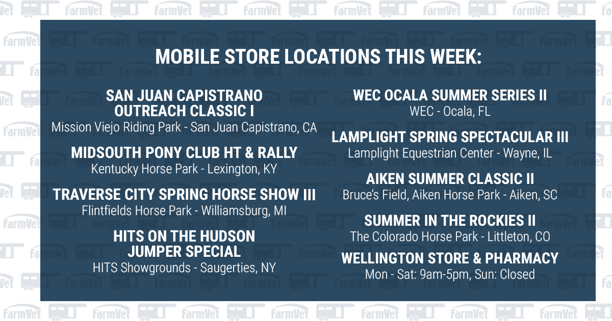 Who's ready for another busy week of horse showing? We sure are! Here's where you can find us.