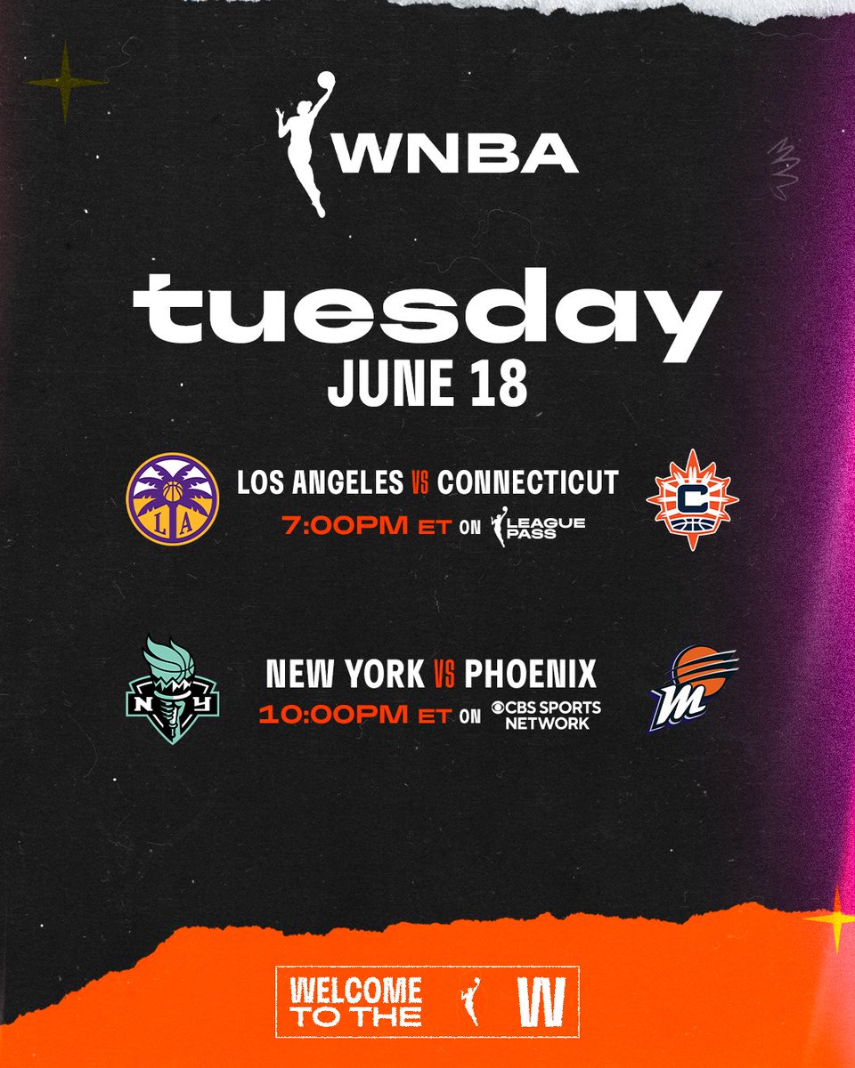 Great day for GREAT basketball 🙌

Tonight we are bringing the action with two matchups, first one starts at 7pm/ET

#WelcometotheW