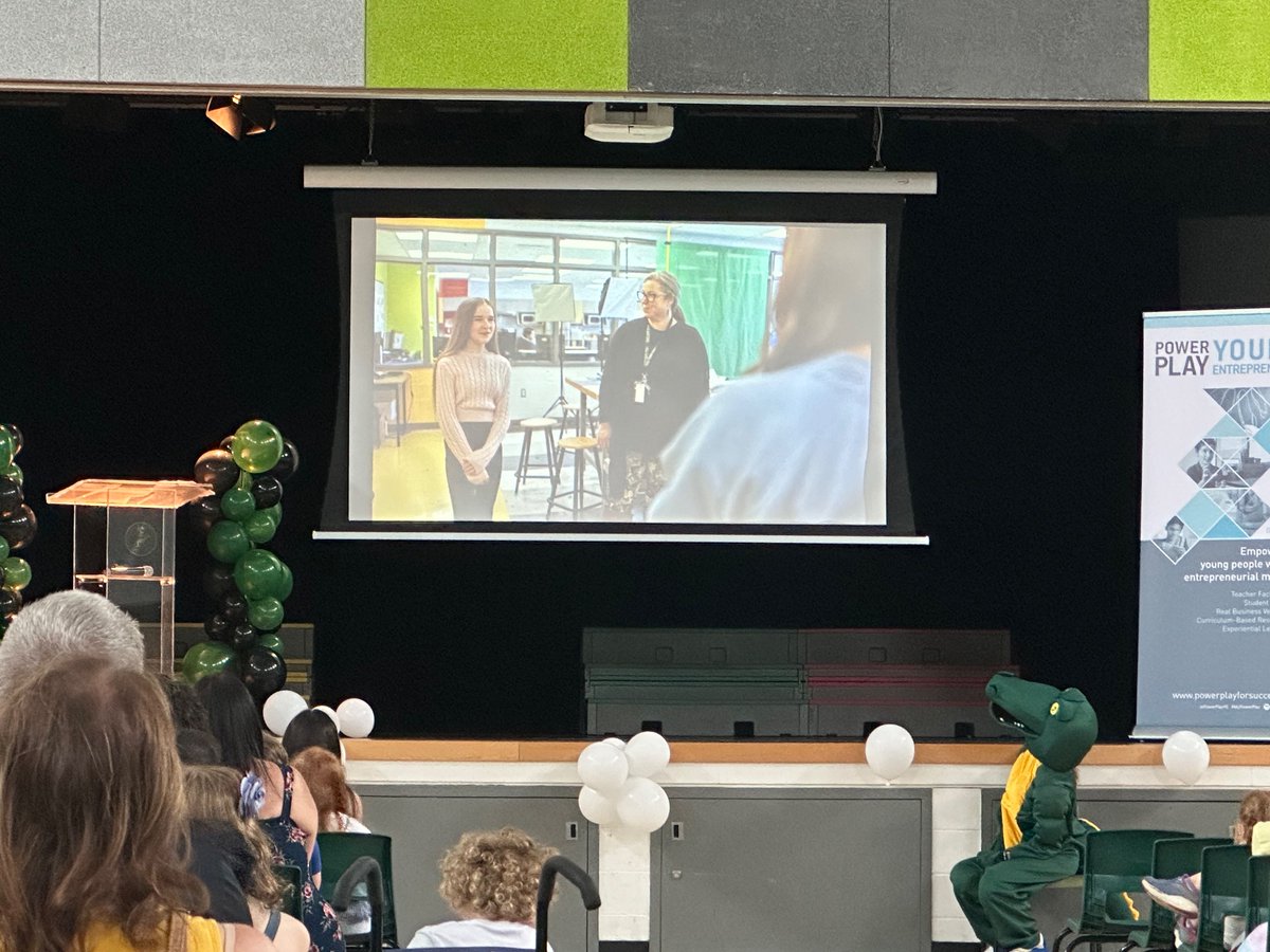 What an amazing day of celebration for Mme McQuaid, Mr Thomas  ~ and of course our stellar Gators &amp; their families! #PowerPlay #Entrepreneurship