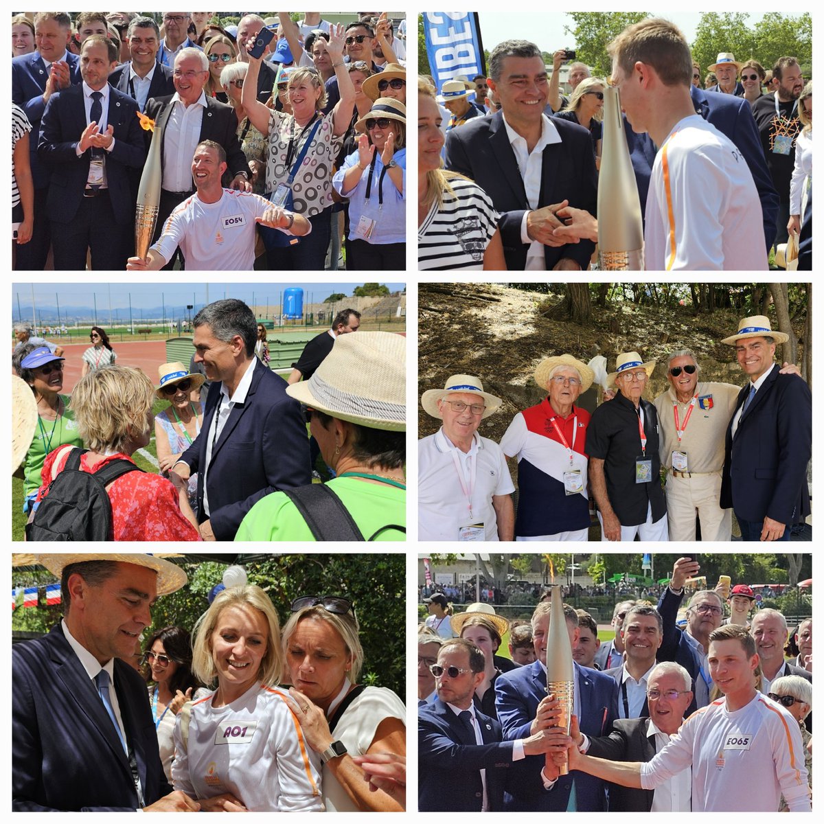 EricPAUGET1's tweet image. 🔥 Après la célébration de la #flamme de la Résistance ce matin, fier et heureux de participer à un moment historique : le passage de la flamme olympique ici, à Antibes Juan-les-Pins.
Un beau symbole d&apos;amitié entre les peuples et de rassemblement, dont notre pays à grand besoin.…