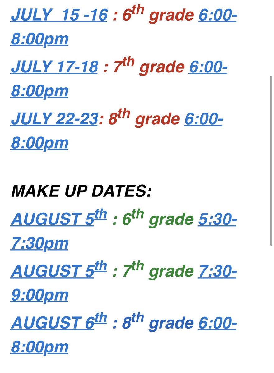 Must have complete and updated KHSAA physical form. Location is high school field