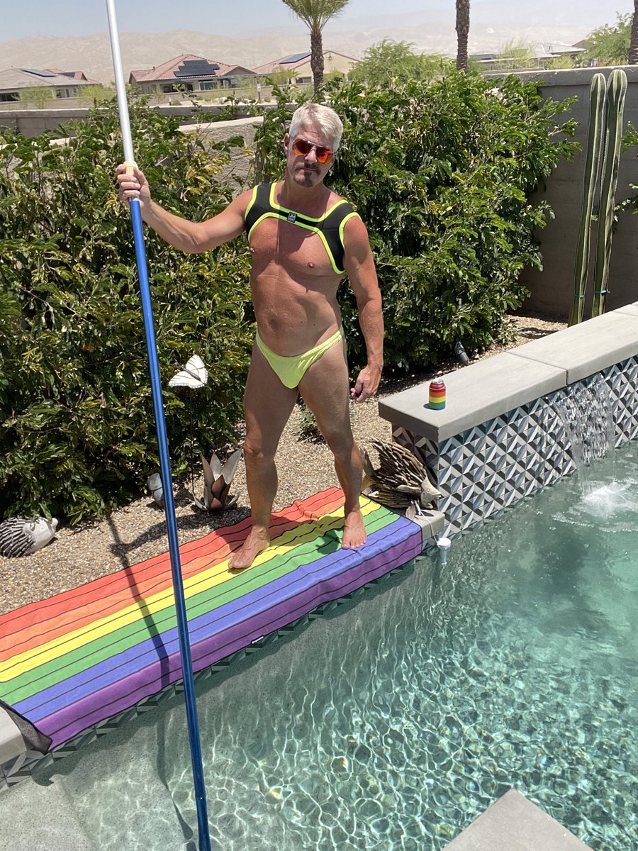 jgriffith615's tweet photo. Pride Month Special on pool cleaning. Contact me know if youโre interested #GayPrideMonth ๐ณ๏ธโ๐ #DesertLife #June2024 #BirthdayMonth #SingleLife #GayDesert ๐ณ๏ธโ๐ #CoyoteSwimwear #PalmSprings #RanchoMirage #Summer24 #PoolTimeTanLines https://t.co/aNDOkirHou