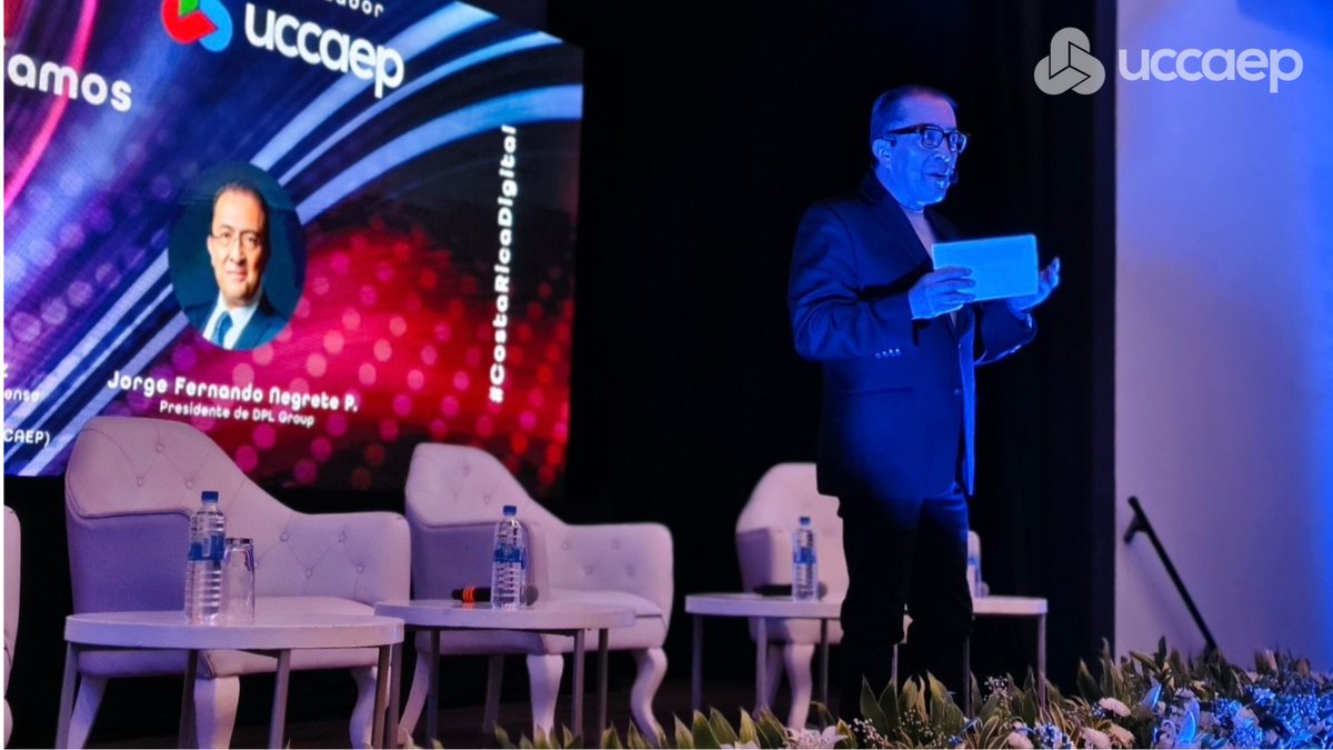 #CoberturaExclusiva | <a href="/fernegretep/">Jorge Fernando Negrete P.</a>, presidente de <a href="/dpl_group/">DPL Group</a>, inaugura el evento #CostaRicaDigital, organizado por la <a href="/Uccaep/">UCCAEP</a>, y resalta que #CostaRica es un país que cree en la #conectividad y en la tecnología como un elemento agnóstico.