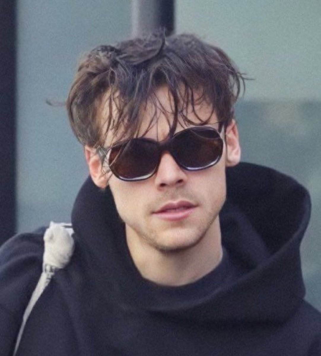 his hair