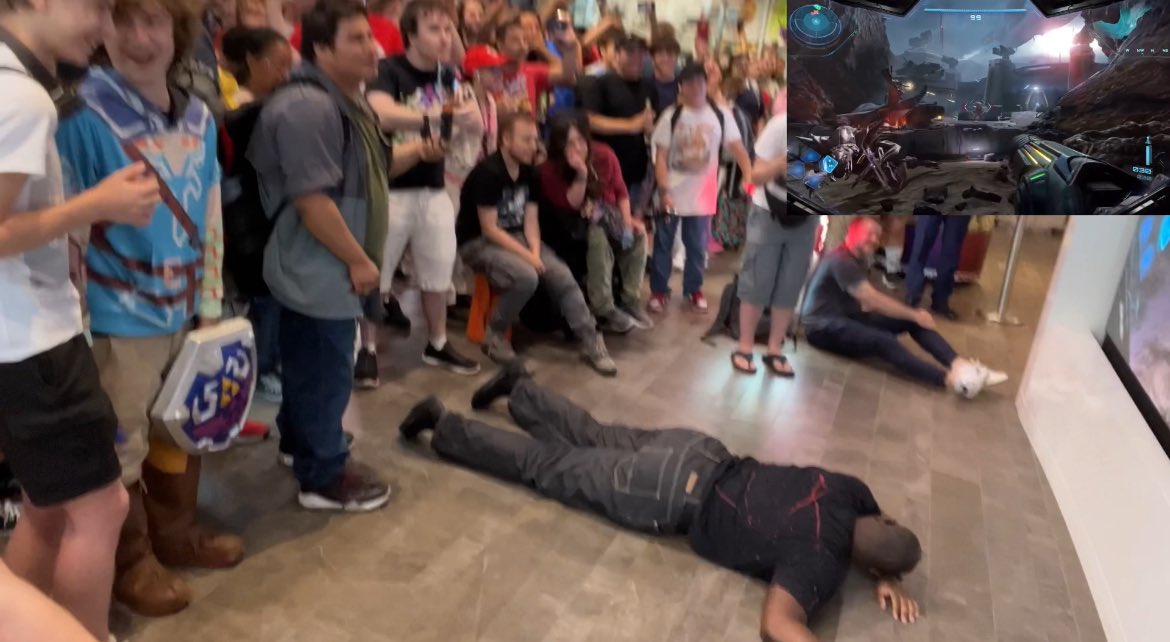 SOMEONE PASSED OUT AT NINTENDO NY MID TRAILER FOR METROID PRIME 4 💀💀💀