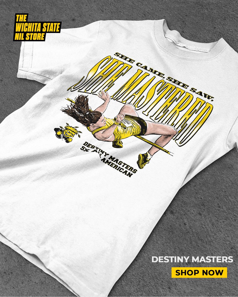 🚨NOW LIVE🚨

Destiny came, saw and she mastered! 😈 Shop her new merch on the Wichita State NIL Store! 

nil.store/collections/wi…