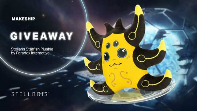 🎉It’s giveaway time! 🎉 We’re teaming up with Makeship for the chance to win 1 of 2 Starfish Plushies!

Want to enter? (Of course you do!)
⭐️Follow @makeship and <a href="/StellarisGame/">Stellaris</a>
⭐️Retweet this post

You have until this giveaway ends June 20th at 2pm (ET). Good luck!