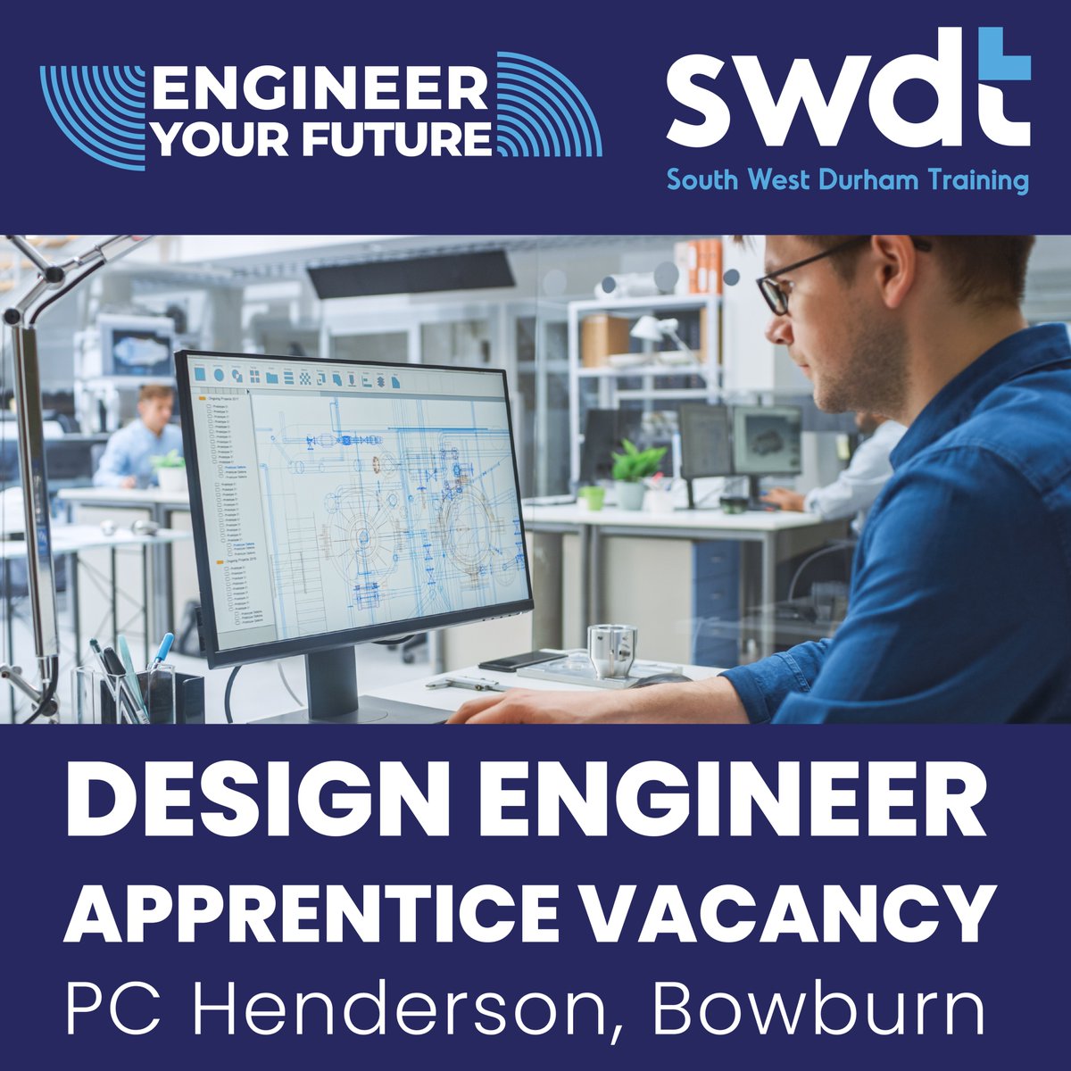 engineeringSWDT's tweet image. A fantastic new opportunity has been created for an Apprentice Design Engineer with @PCHendersonLtd  in Bowburn. For more information and to apply visit: 

findapprenticeship.service.gov.uk/apprenticeship…

#Apprenticeships #designengineering