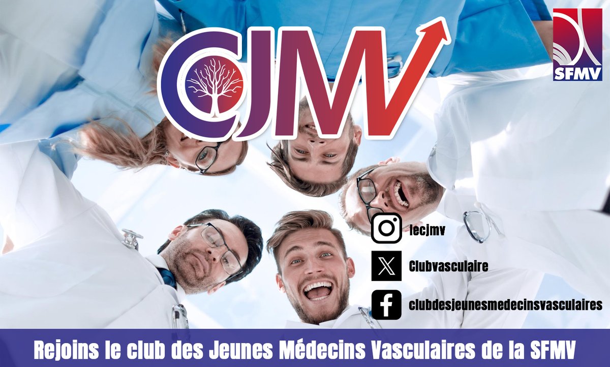 Suivez le dynamique club des jeunes médecins vasculaires de la SFMV ! <a href="/ClubVasculaire/">Club des Jeunes Médecins Vasculaires</a>