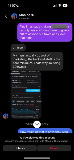 Bro the management companies running these girls accounts are insannneeee lmfao  1/2 https://t.co/XT