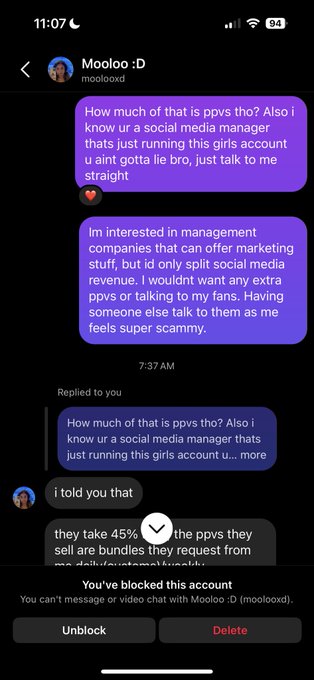 Bro the management companies running these girls accounts are insannneeee lmfao  1/2 https://t.co/XT