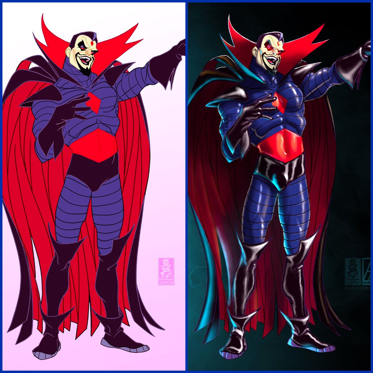 albizuR's tweet photo. Mas #unsolicitedcollab of @markbrooksart series “#Marvel D’Fied #Xmen Characters,” with #MrSinister #NathanielEssex #renderingexercise over his. #disneyfied #markbrooks #markbrooksvariant #illustration #marvelcomics #havefundesigning #procreate https://t.co/4oIsQxrPjS