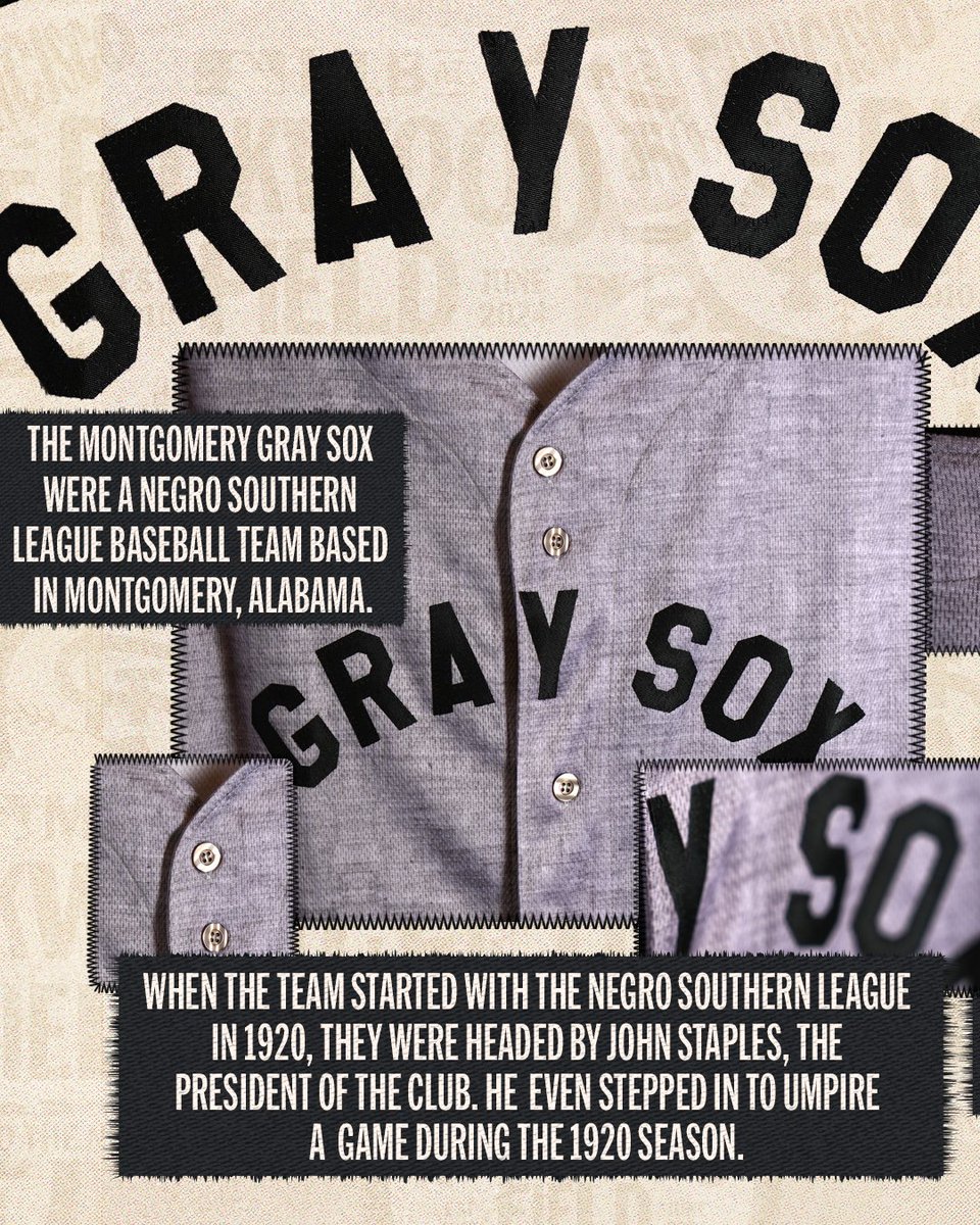 MiLB's tweet photo. Who were the Black Barons and Gray Sox?

Learn more about the namesakes that will be represented in tonight's #MiLBatRickwood game: https://t.co/4rMFc8v8Xo https://t.co/VUxPwbvm7j