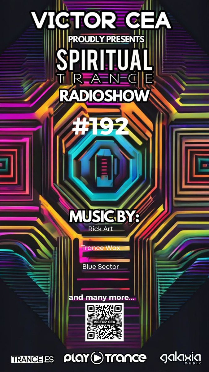 Hey #TranceFamily Spiritual Trance day!🔥

Tonight #SpiritualTrance192 Music by:  
<a href="/RickArtMusic/">Rick Art</a> | <a href="/trancewax/">Trance Wax / EJECA</a> | <a href="/bluesectormusic/">BLUE SECTOR</a> and more...

Broadcast at 20hCET on <a href="/PlayTranceRadio/">PlayTrance Radio-TV Spain</a> 🎧 playtrance.com

#Trance #NewMusic