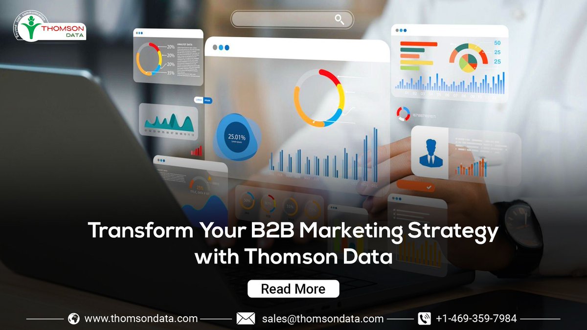 thomsondata's tweet image. Our B2B database offers extensive profiles and precise contact information, ensuring your marketing efforts hit the mark. Connect with key decision makers and drive your business forward with confidence. Start today &amp;amp; see the difference.
#b2bdatabase #leadgeneration #thomsondata