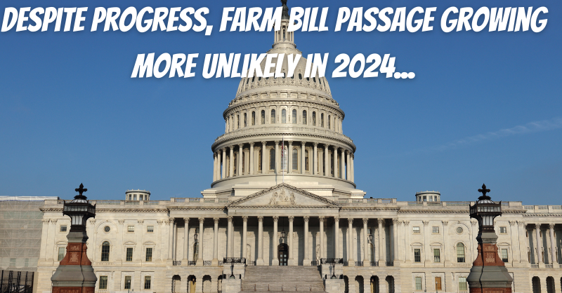 FarmsNews's tweet photo. Despite recent advancements, lawmakers are increasingly skeptical about passing a full #FarmBill this year. 

Another extension of the 2018 Farm Bill remains the most likely outcome before an end of Sept. deadline...

See where the bill is in the legislative process ⤵️

#USAg