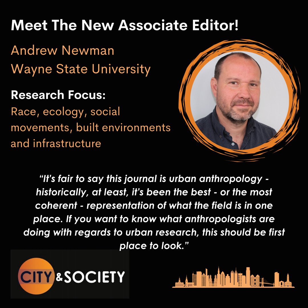 Introducing the new associate editor! With a deep commitment to exploring increasingly urban contexts of  anthropology &amp; humanity, Andrew sees the relationships that anthropologists have to urban contexts and rethinking anthropology as a whole as more vital than ever.