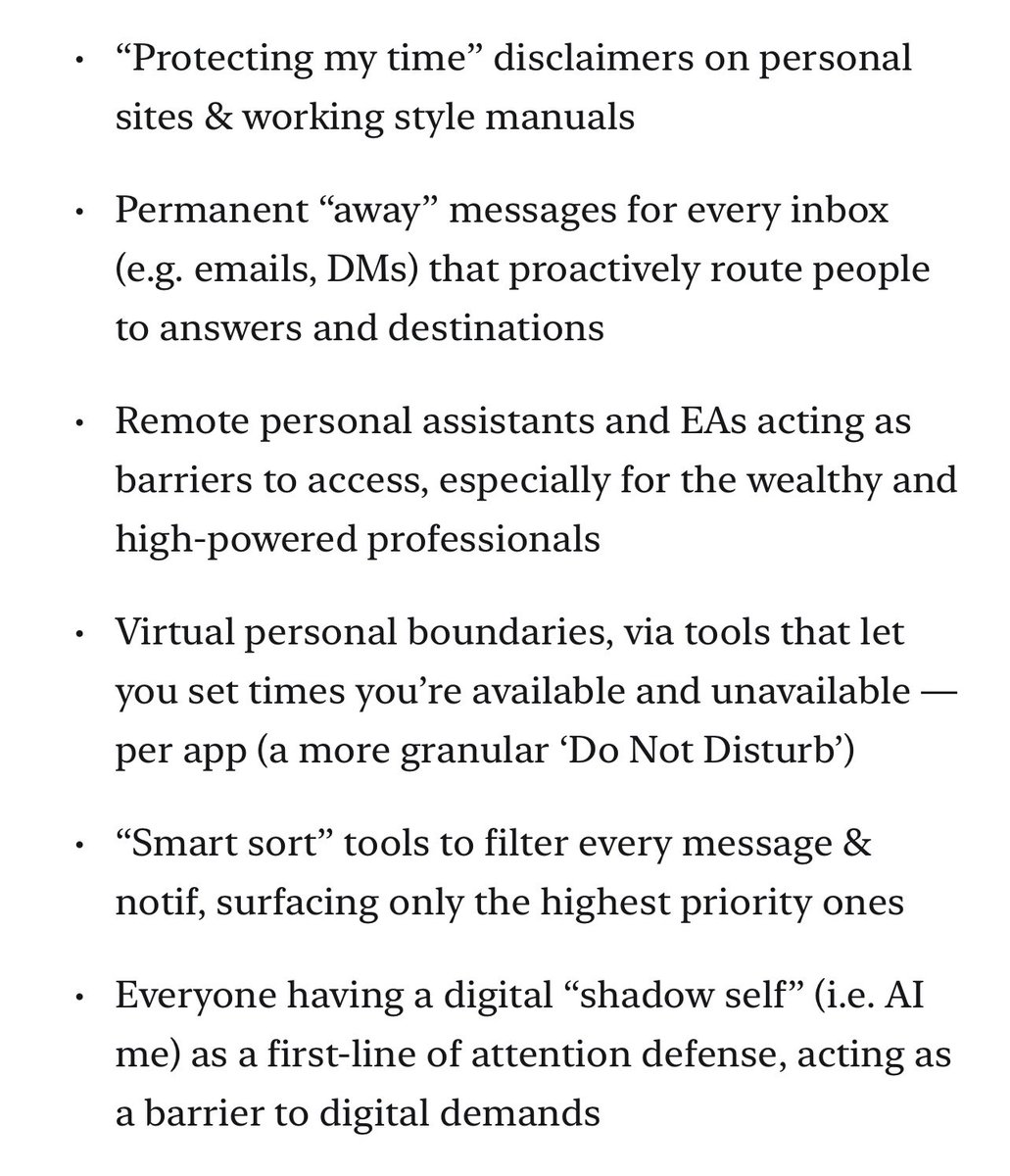 People are going to start aggressively revoking access to their attention. 

Ping minimalism is coming.