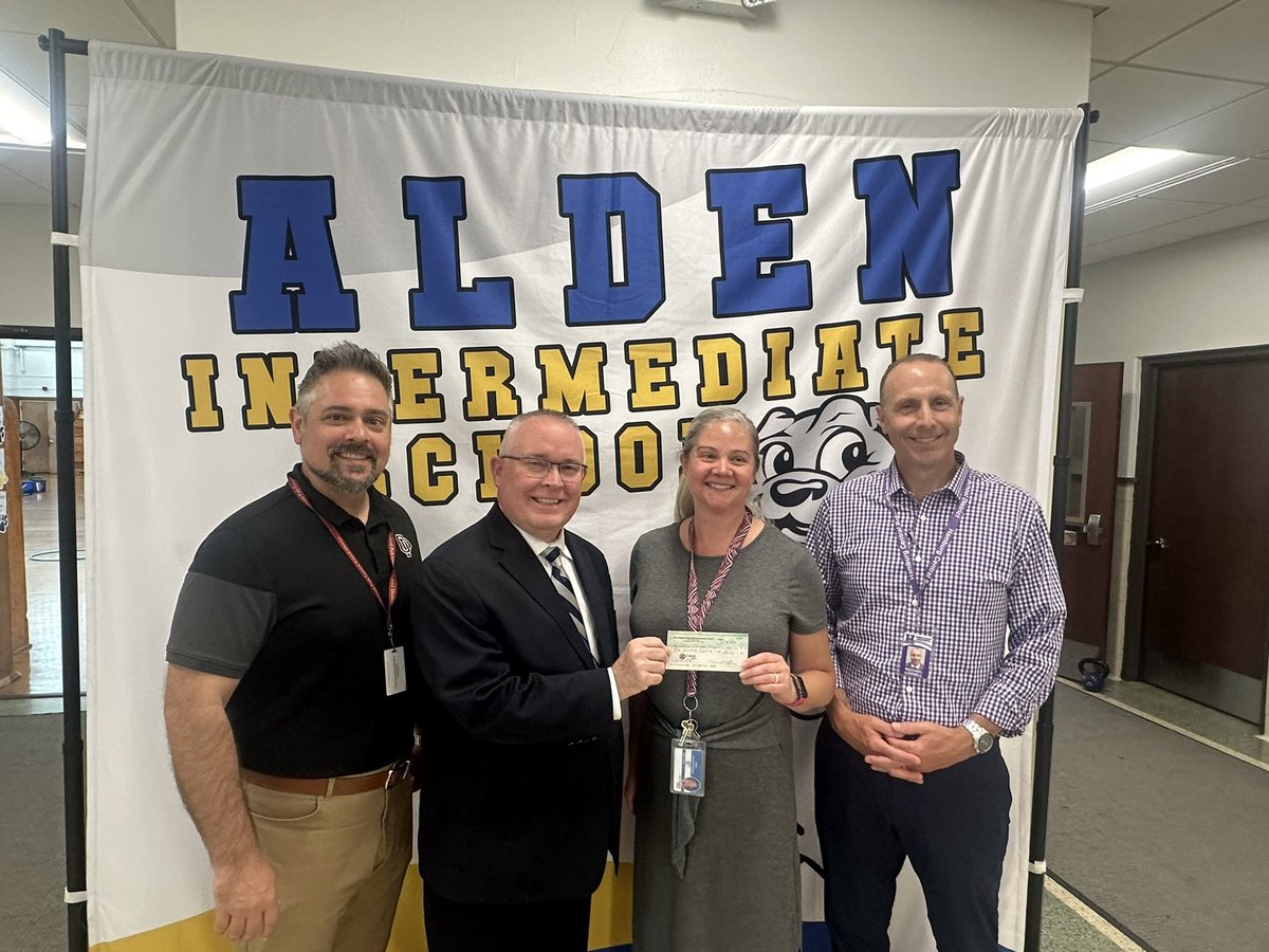 Congratulations to <a href="/AldenIntSchool/">Alden Intermediate</a> Mrs. Wagner, recipient of the 2024 Erie Niagara School Superintendent Association Future Administrator Scholarship