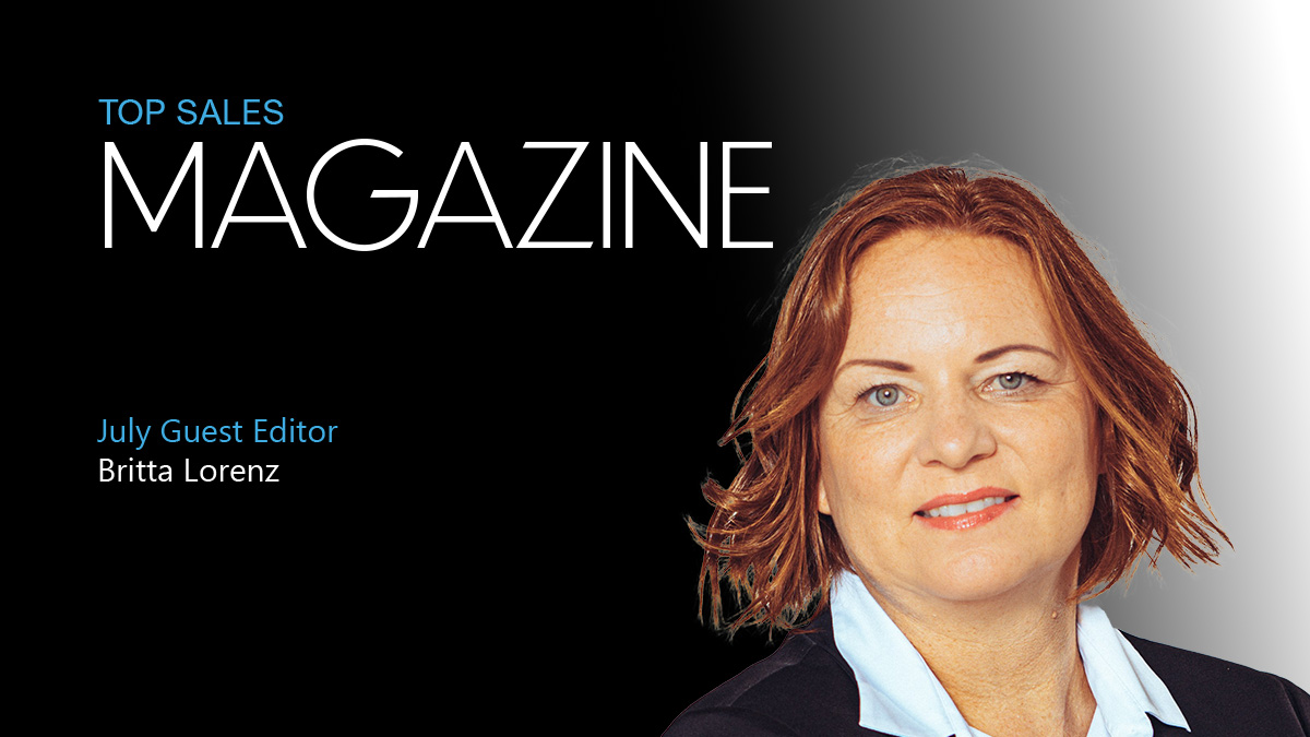 Britta Lorenz, <a href="/Britta_Lorenz/">Britta Lorenz</a>, an Associate at Growth Matters International and Founder of BeHuman #behuman, is our guest editor for July. Find out more about Britta here: bit.ly/3RxZha5 then sign up: bit.ly/35uAeuR to get your copy #sales #topsales
