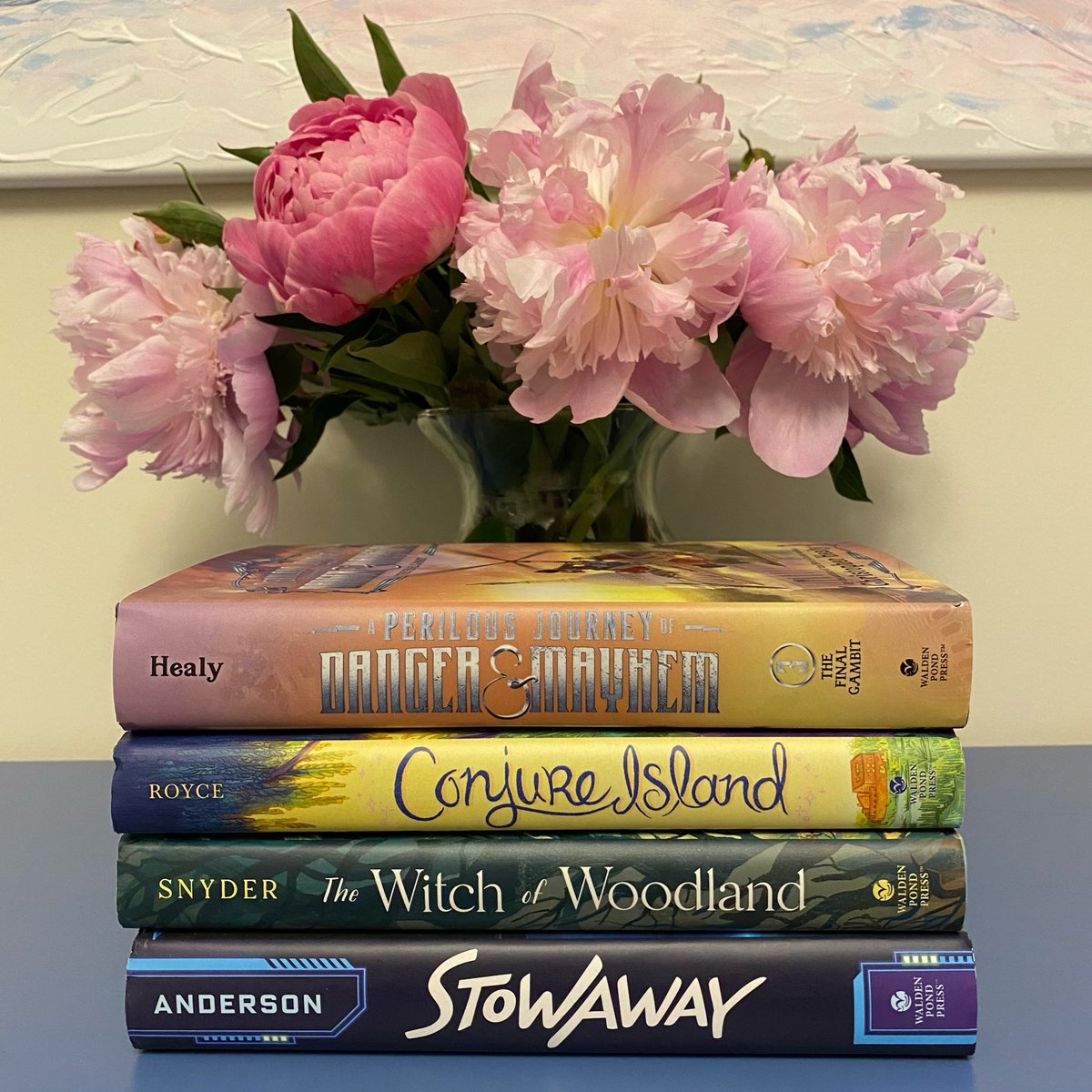 Walden Pond Press (@waldenpondpress) on Twitter photo A heat wave is the perfect time to start some (indoor) #summerreading!
🚀 Stowaway by <a href="/anderson_author/">John David Anderson</a>
🌿 The Witch of Woodland by @LaurelSnyder
🏝️ Conjure Island by <a href="/EdenRoyce/">Eden Royce</a>
🚁 A Perilous Journey of Danger and Mayhem: The Final Gambit by @ChristophrHealy A heat wave is the perfect time to start some (indoor) #summerreading!
🚀 Stowaway by <a href="/anderson_author/">John David Anderson</a>
🌿 The Witch of Woodland by @LaurelSnyder
🏝️ Conjure Island by <a href="/EdenRoyce/">Eden Royce</a>
🚁 A Perilous Journey of Danger and Mayhem: The Final Gambit by @ChristophrHealy