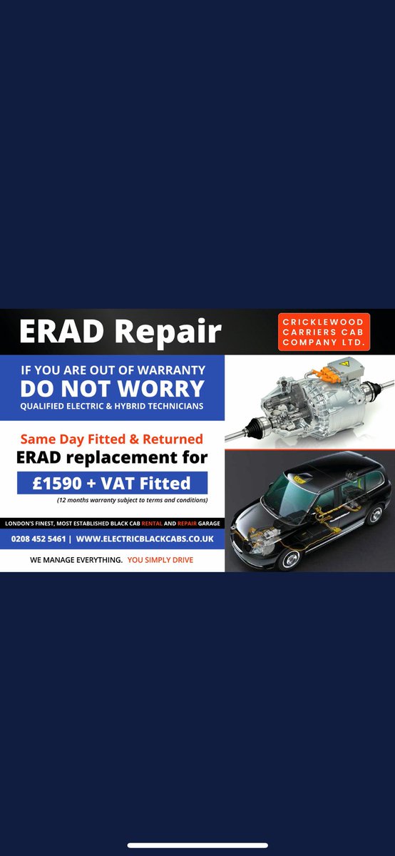 vhrecoveryltd's tweet image. Stranded on weekend with a E RAD problem we got you covered we have spare cabs available 24/7 Call veli 07956333086 #criclewoodtaxis #ERAD #fleetsupport #fleetmaintaince #vhtaxirecovery