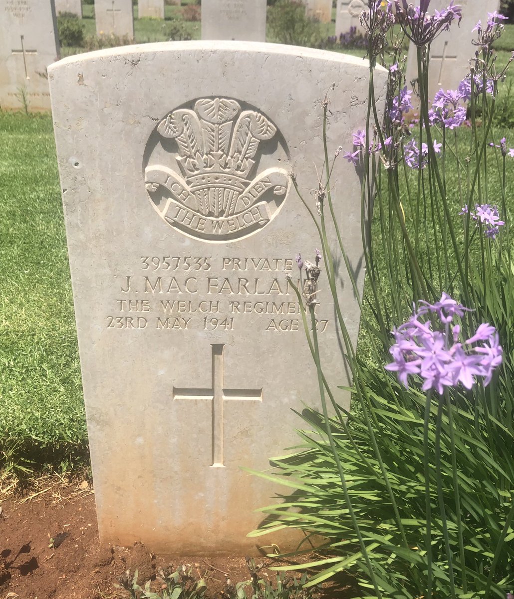albymarch_alan's tweet image. Suda Bay War Cemetery @CWGC #Crete 
T.H.Ferguson
J.MacFarlane
T.G.Stansbury
E.J.Williams
#WelchRegiment