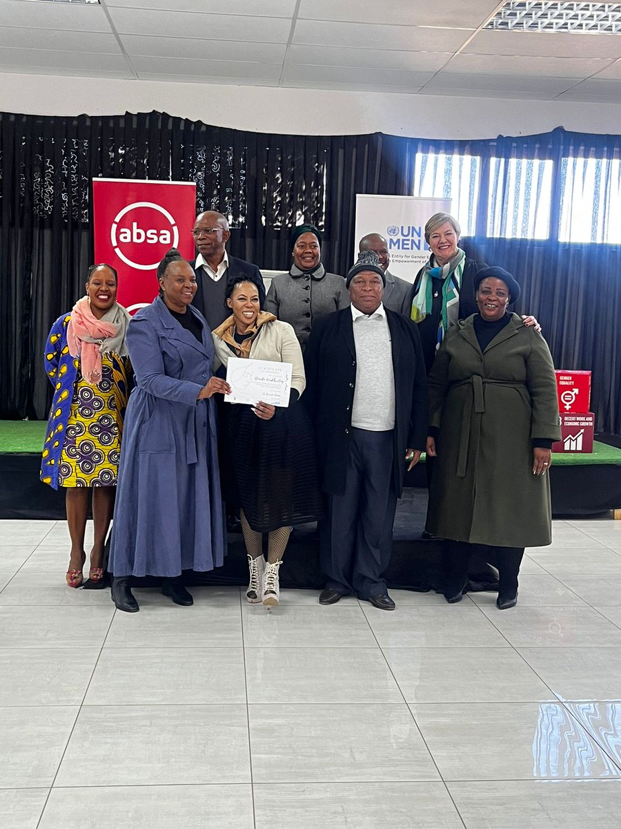 ewdseebc's tweet photo. π A huge congratulations to the Empowered North West Women Entrepreneurs on their graduation from the Mentoring & Coaching of Women Enterprises program! @unwomenSA #WomenEmpowerment #MACWE #UNWomenSAMCO #PresidencyZA #Absa #SEDA #EngeliEnterpriseDevelopment #eWD https://t.co/gcKJgCIm22