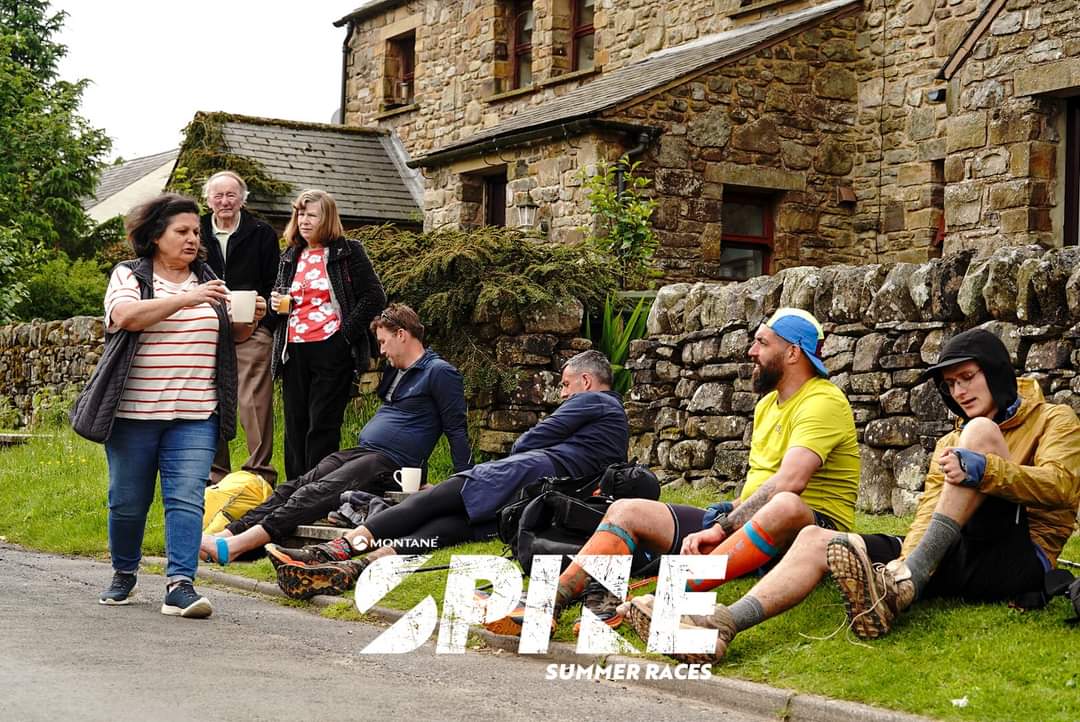 TheSpineRace's tweet photo. ...to navigation never wavered.
Safely off of the North Pennines, the competitors were welcomed by the Angels of Garrigill. Offering warm drinks, biscuits & a fantastic sense of humour and hospitality to every athlete passing by.
https://t.co/PnBLo1J0xc
#SpineRace
#SummerSpine https://t.co/TaFDwDHnSe